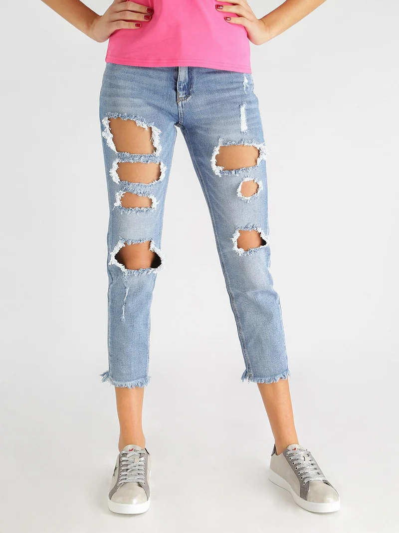 Jeans boyfriend strappati - jeans