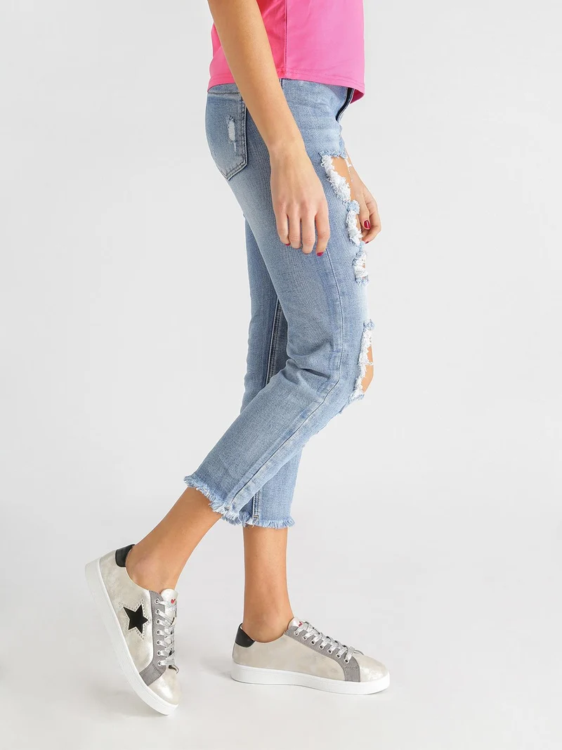 Jeans boyfriend strappati - jeans