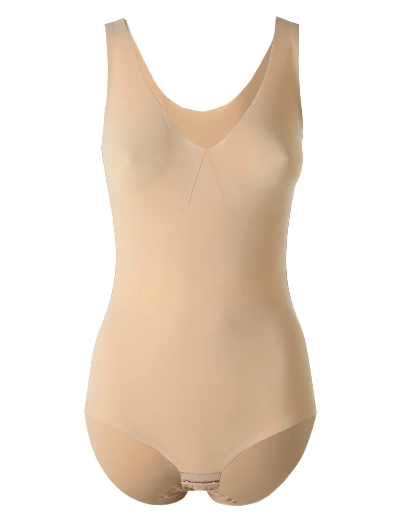 AD691 Body donna invisibile in microfibra taglio laser - nudo