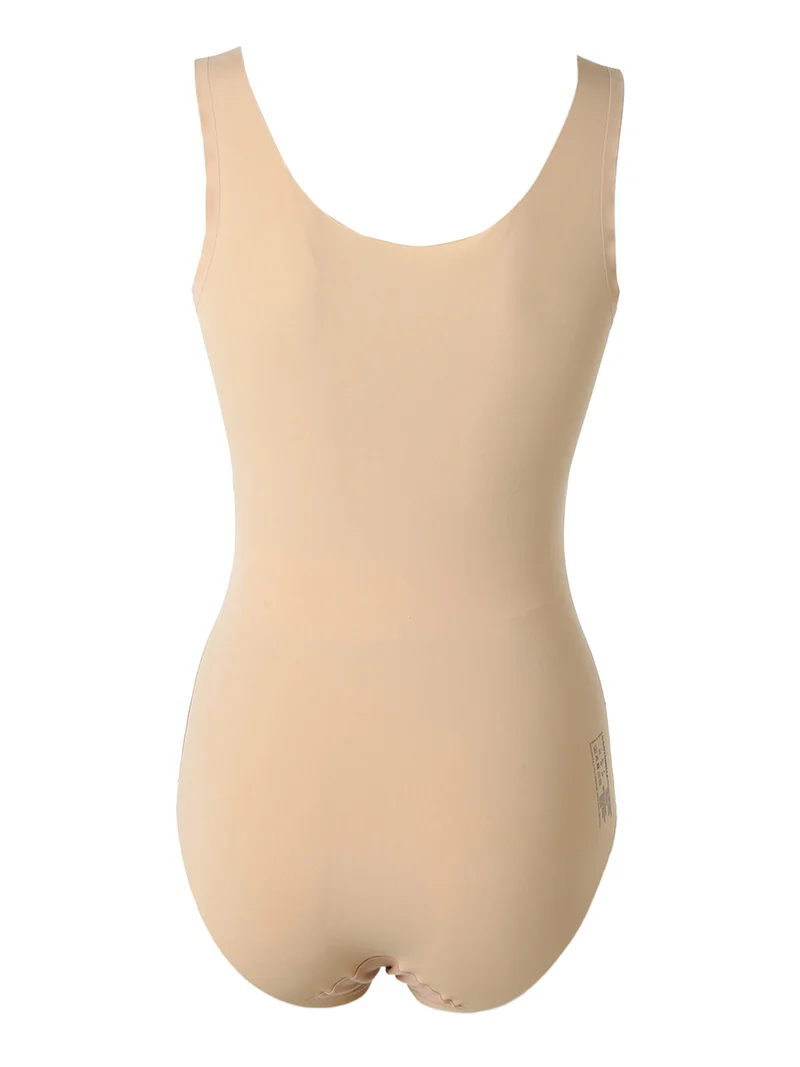 AD691 Body donna invisibile in microfibra taglio laser - nudo