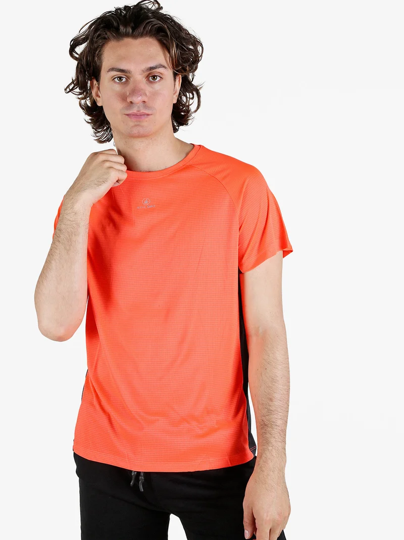 T-shirt sportiva da uomo traspirante - arancione