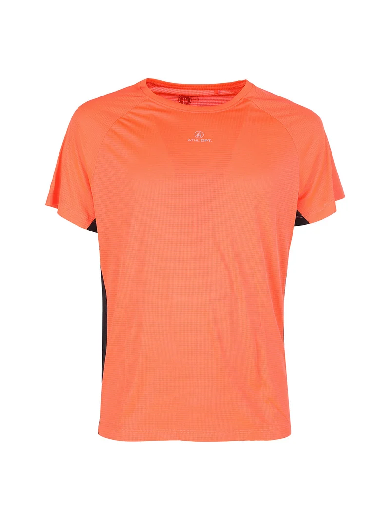 T-shirt sportiva da uomo traspirante - arancione