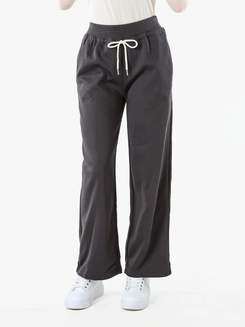 Pantaloni da donna sportivi a gamba larga - grigio
