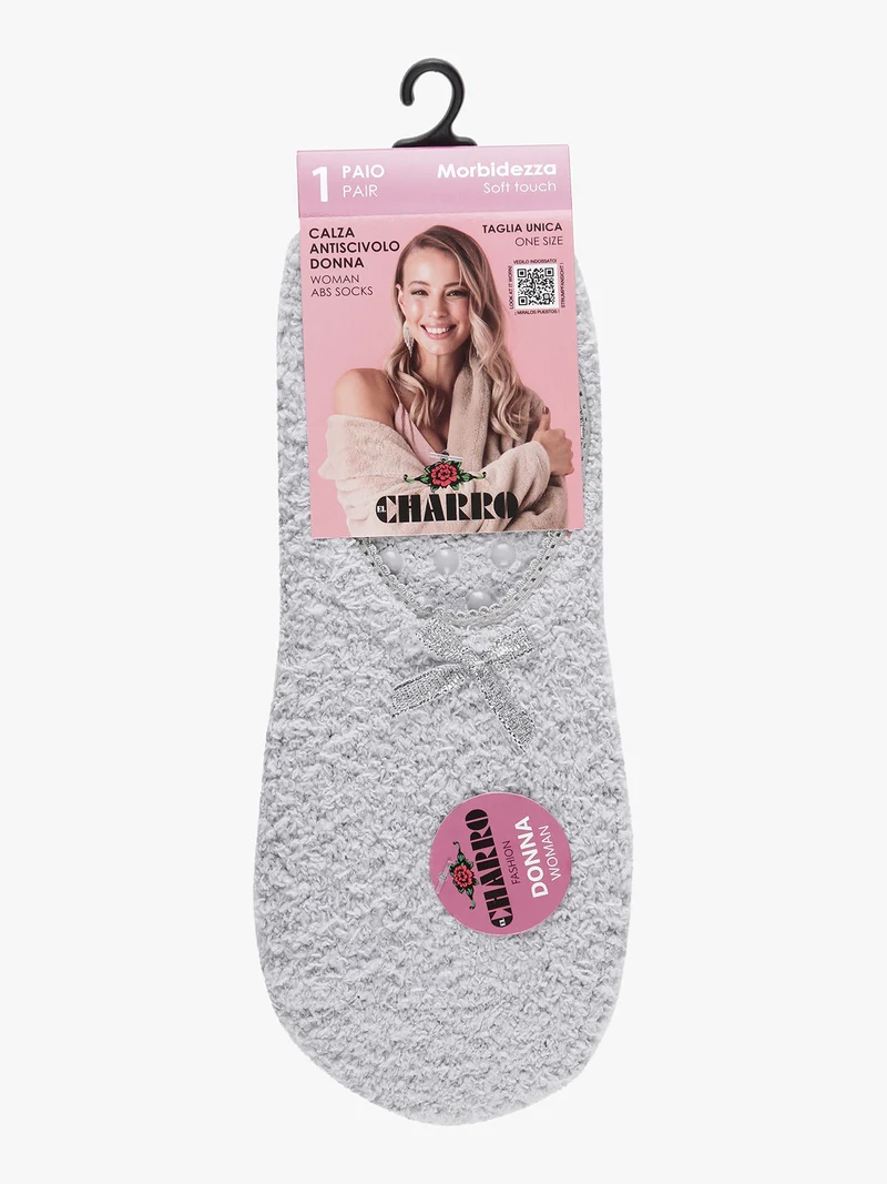 Calze antiscivolo da donna avvolgenti - grigio
