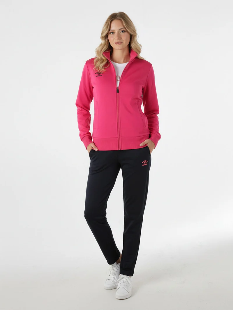 Completo tuta da donna 2 pezzi full zip - fucsia