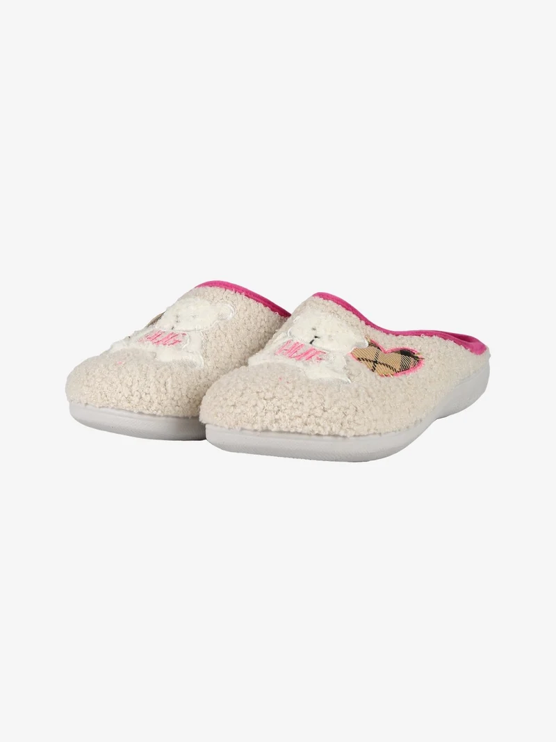 Pantofole donna orsacchiotto - beige