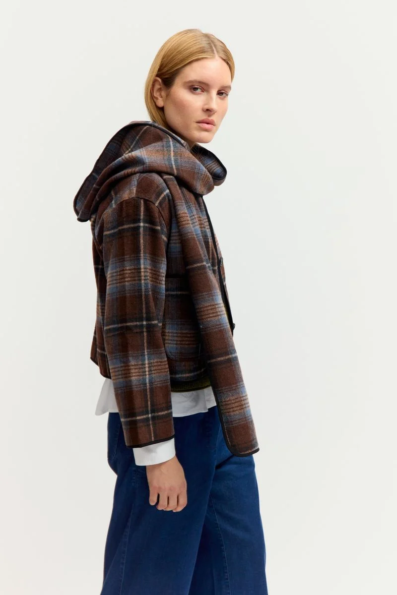 Woolen Check Jacket