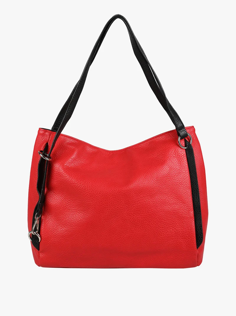 Borsa a spalla da donna in similpelle - rosso