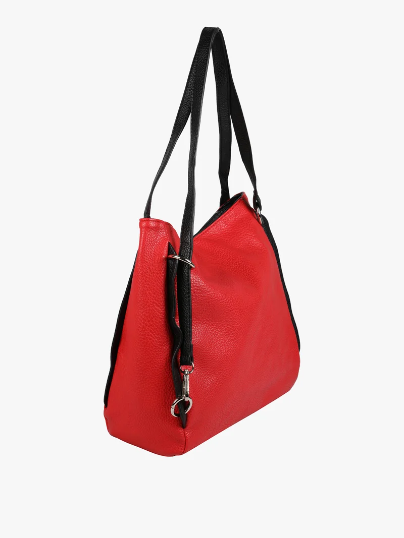 Borsa a spalla da donna in similpelle - rosso