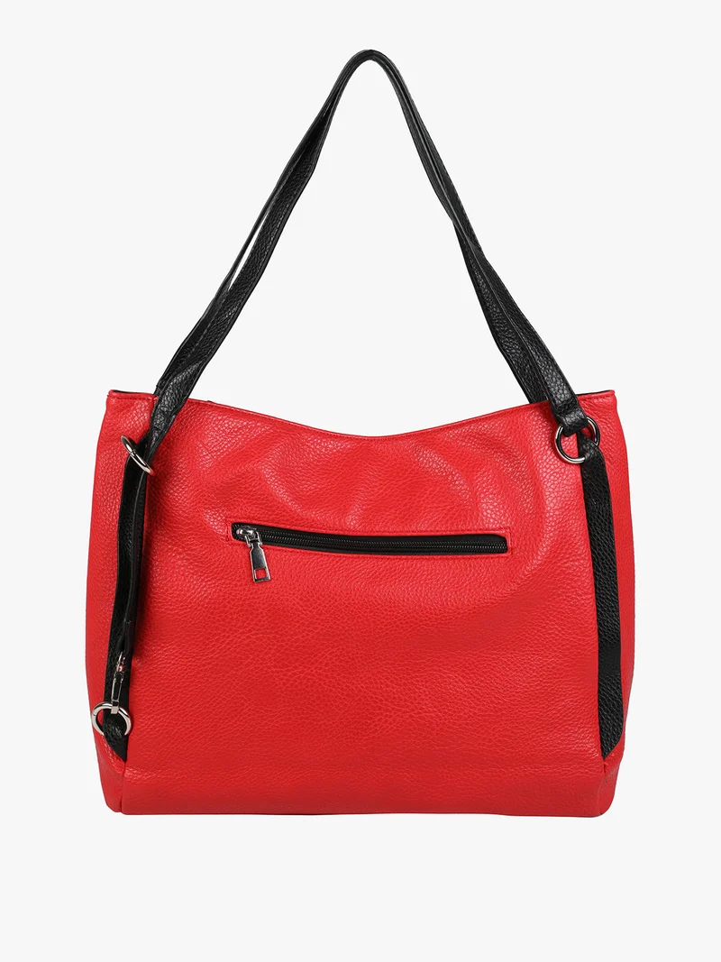 Borsa a spalla da donna in similpelle - rosso