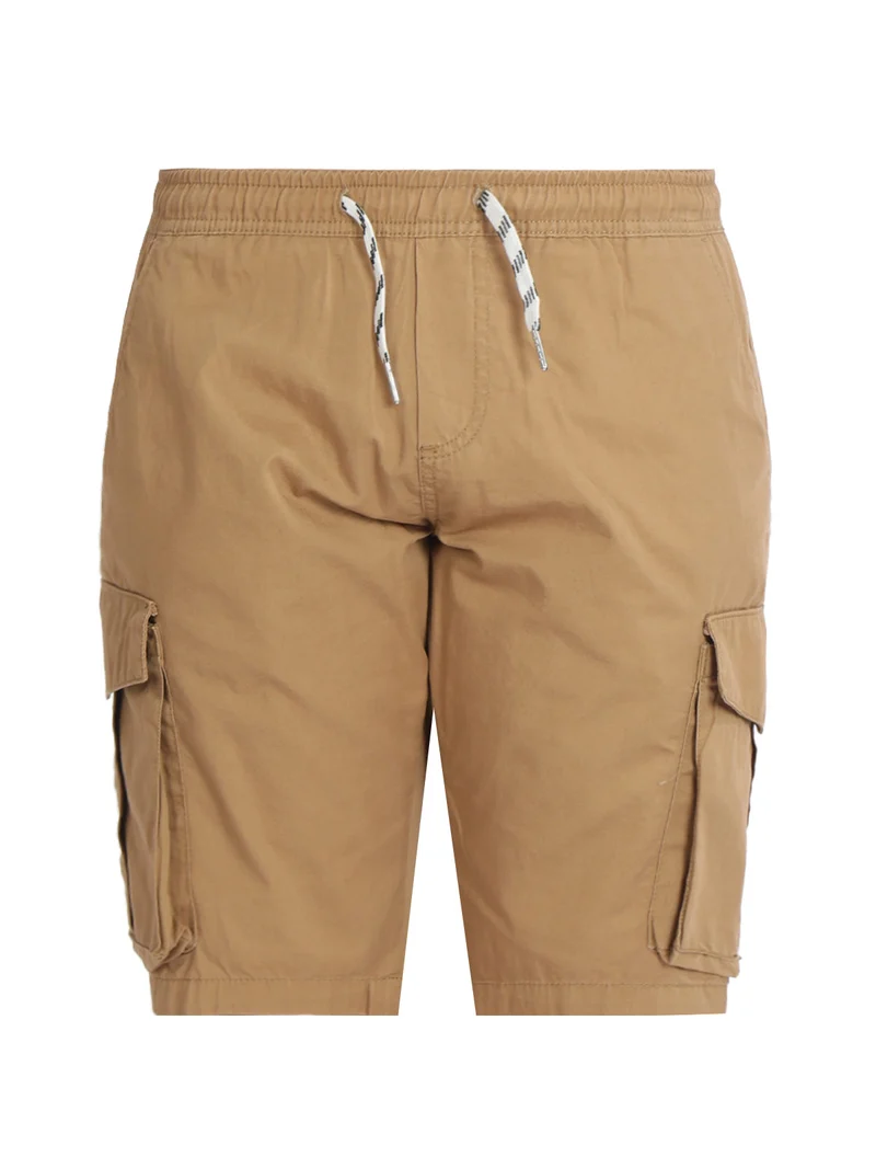 Bermuda cargo da uomo con coulisse - cammello