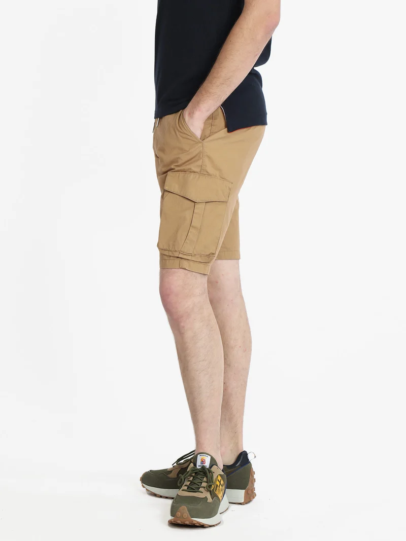 Bermuda cargo da uomo con coulisse - cammello