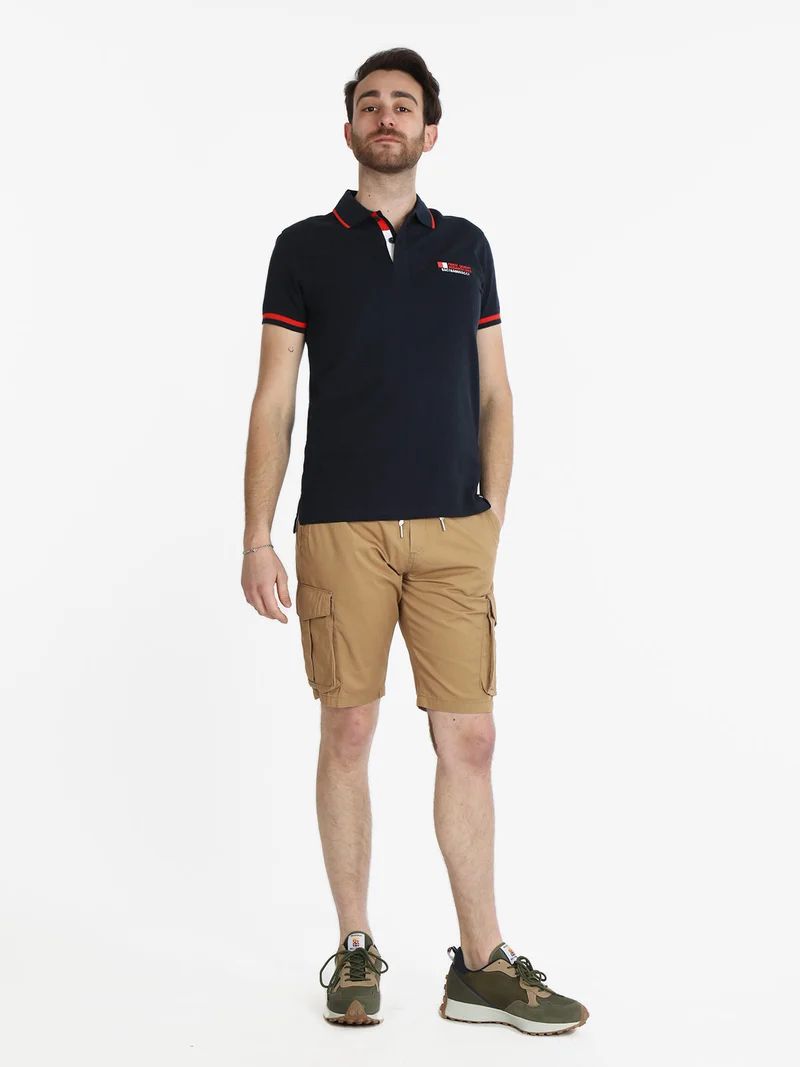 Bermuda cargo da uomo con coulisse - cammello