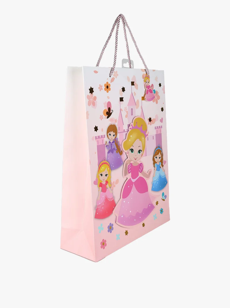 Sacchetto da regalo principesse grande - rosa
