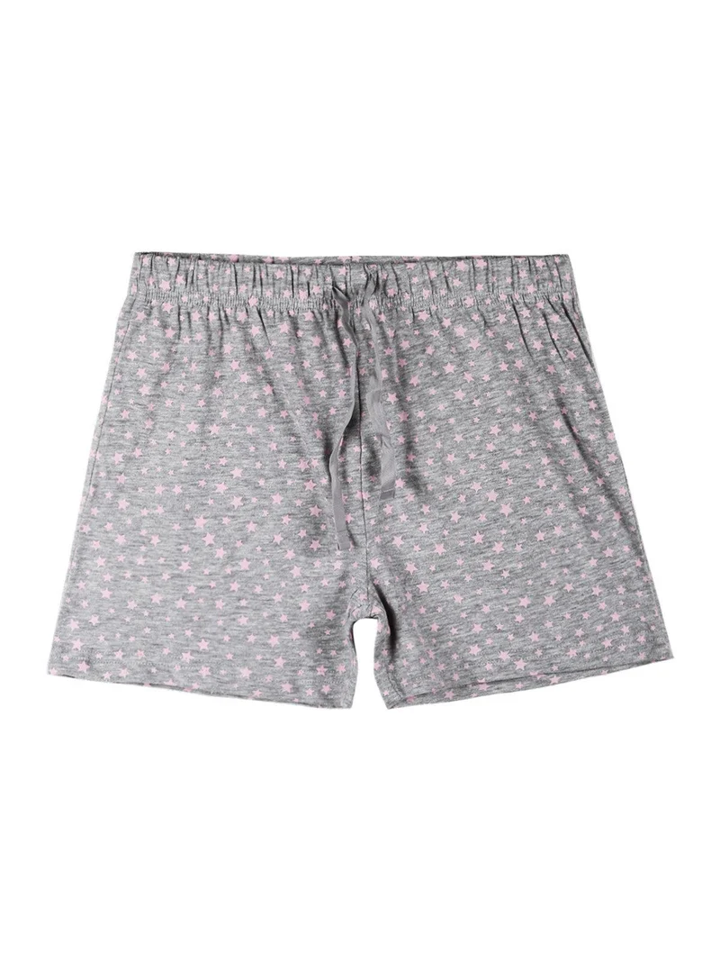 Pigiama corto da bambina in cotone - rosa