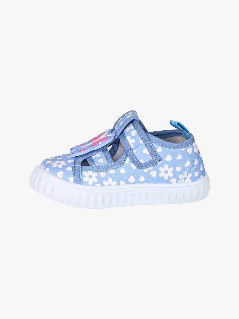 Sandali chiusi da bambina con cinturino a strappo - jeans
