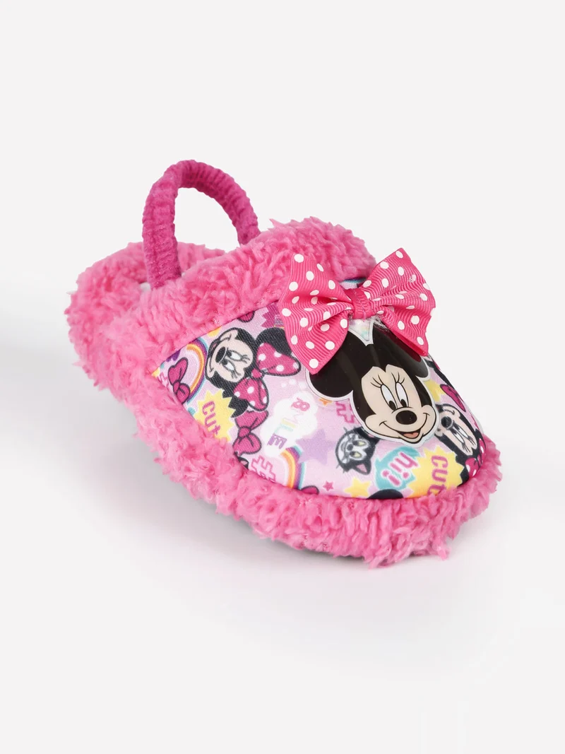 Minnie pantofole bambina con elastico - fucsia