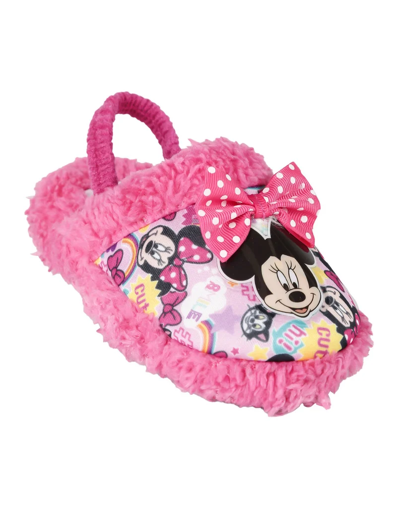 Minnie pantofole bambina con elastico - fucsia