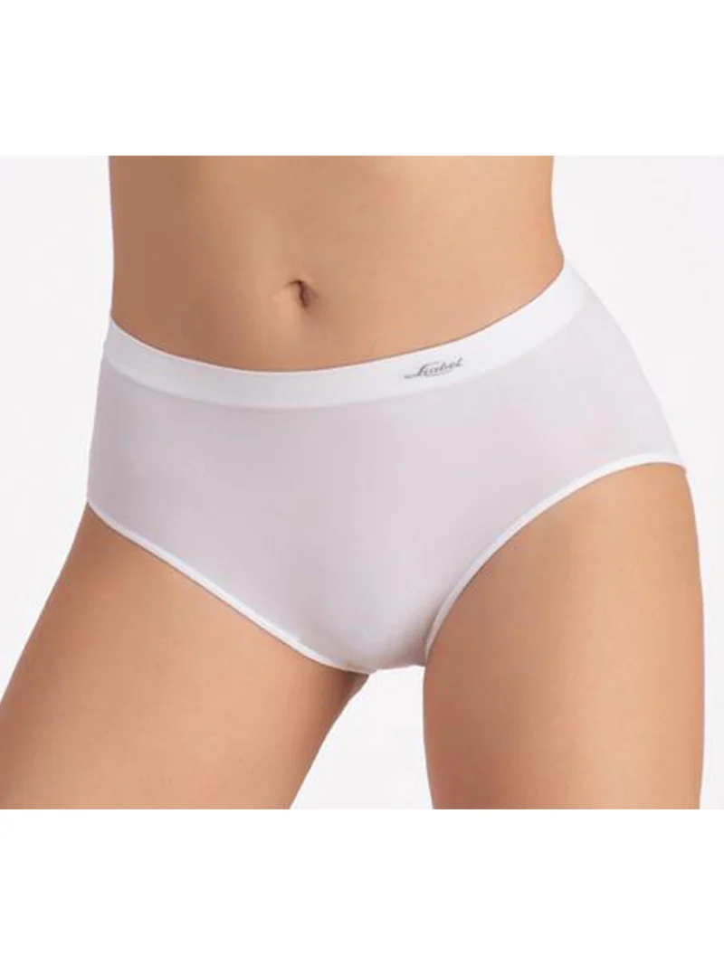 Confezione da 3 slip donna a vita alta in microfibra - bianco