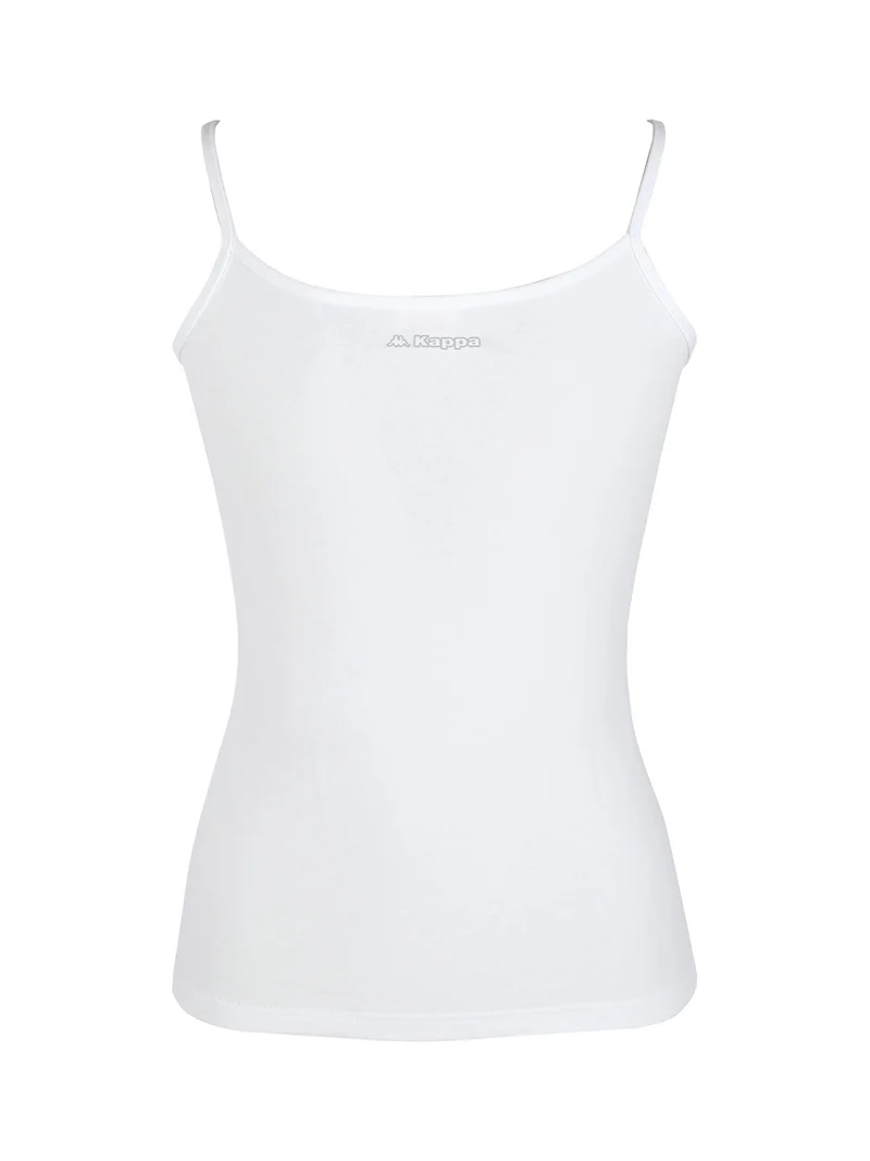 Canotta intima da donna a spalla stretta in cotone - bianco