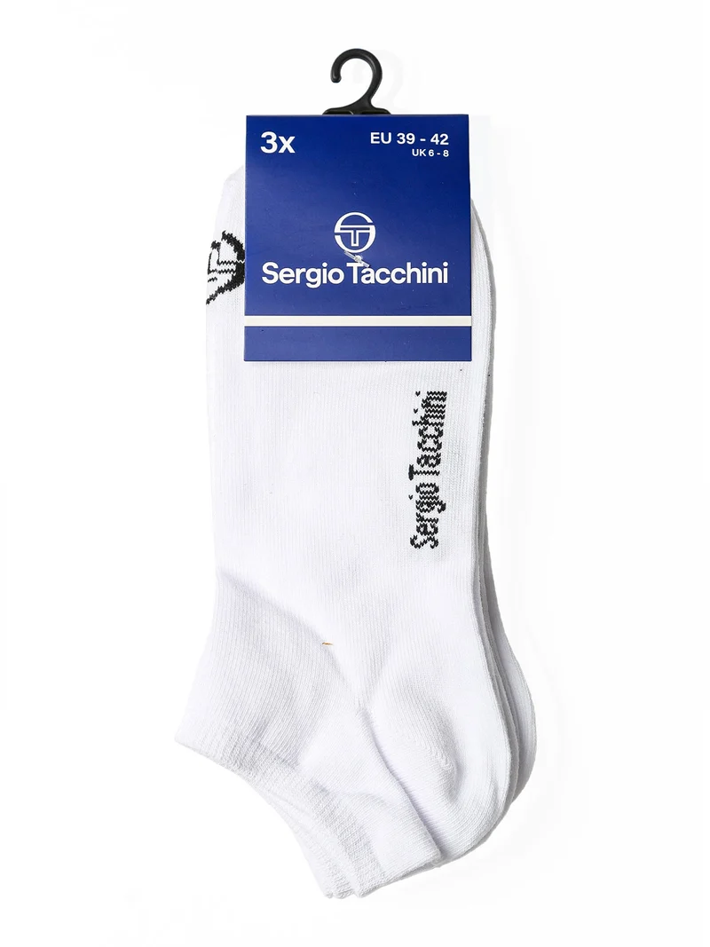 Confezione da 3 paia di calze corte unisex - bianco