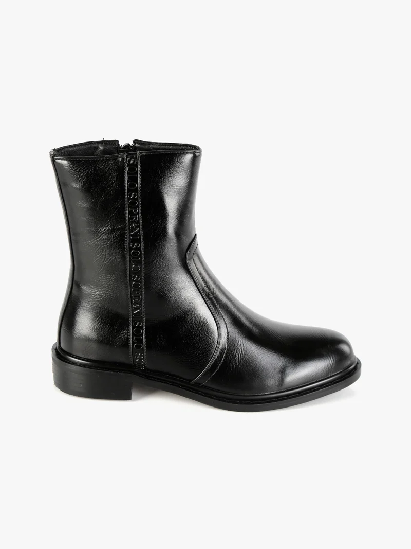 Stivaletti da donna con cerniera - nero