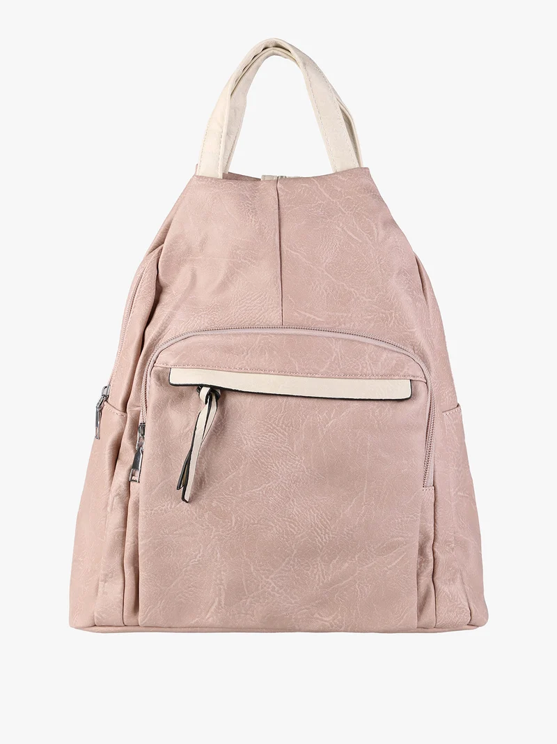 Zaino in ecopelle da donna - rosa
