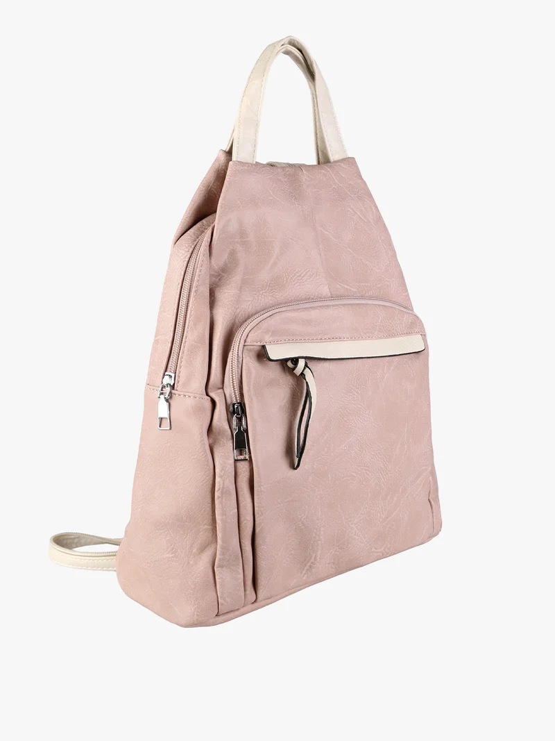 Zaino in ecopelle da donna - rosa