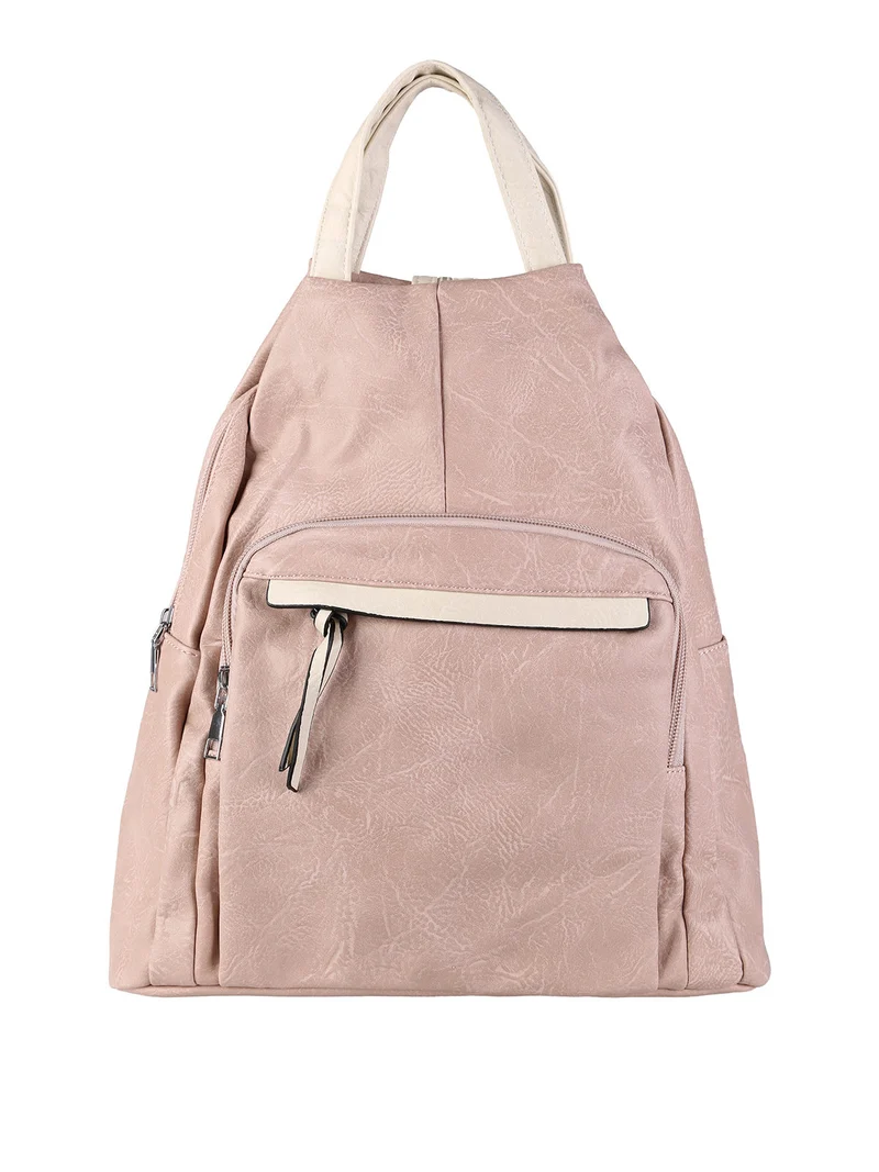 Zaino in ecopelle da donna - rosa