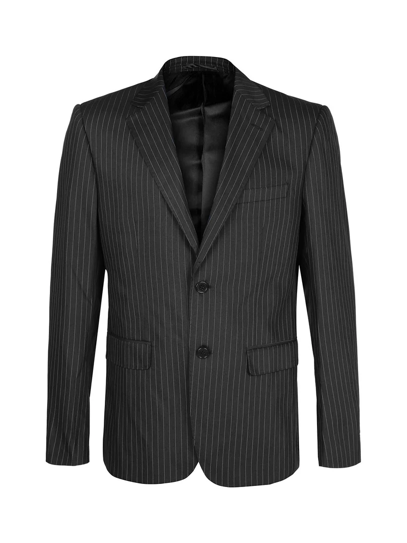 Giacca elegante da uomo gessata - nero