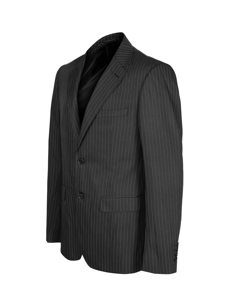 Giacca elegante da uomo gessata - nero