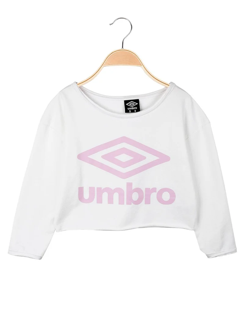 Felpa cropped - bianco