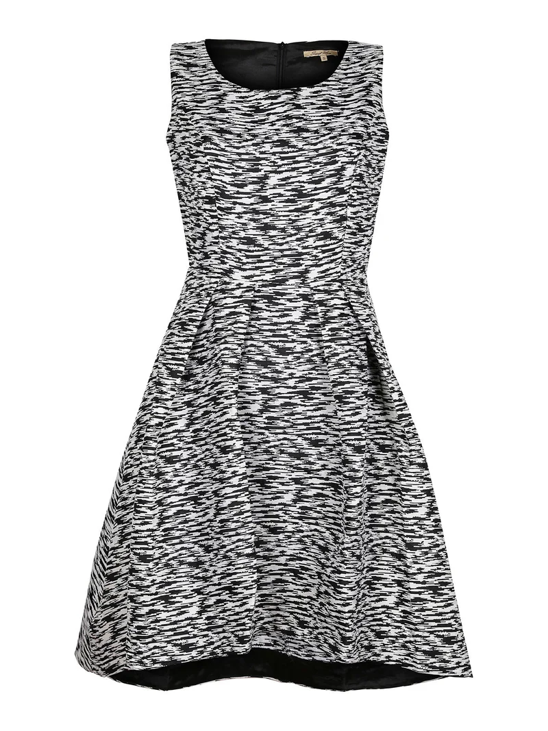 Abito donna con gonna ampia - multicolore