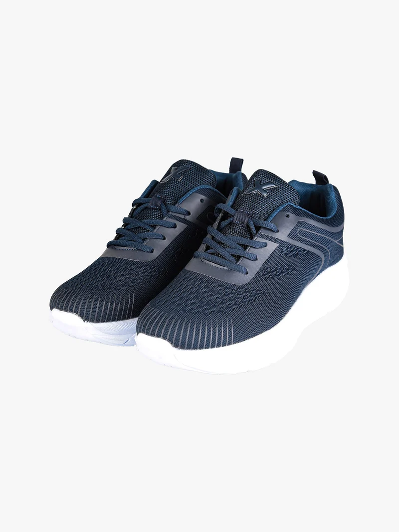 Sneakers sportive da donna in tessuto - blu scuro