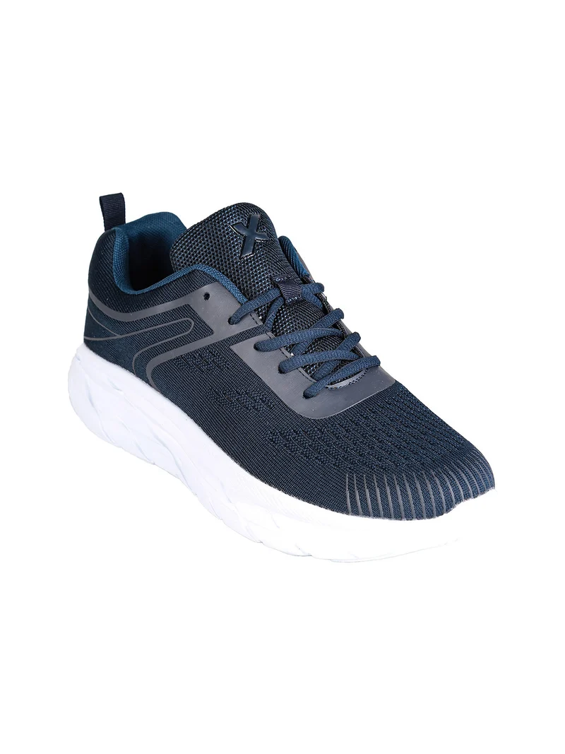 Sneakers sportive da donna in tessuto - blu scuro