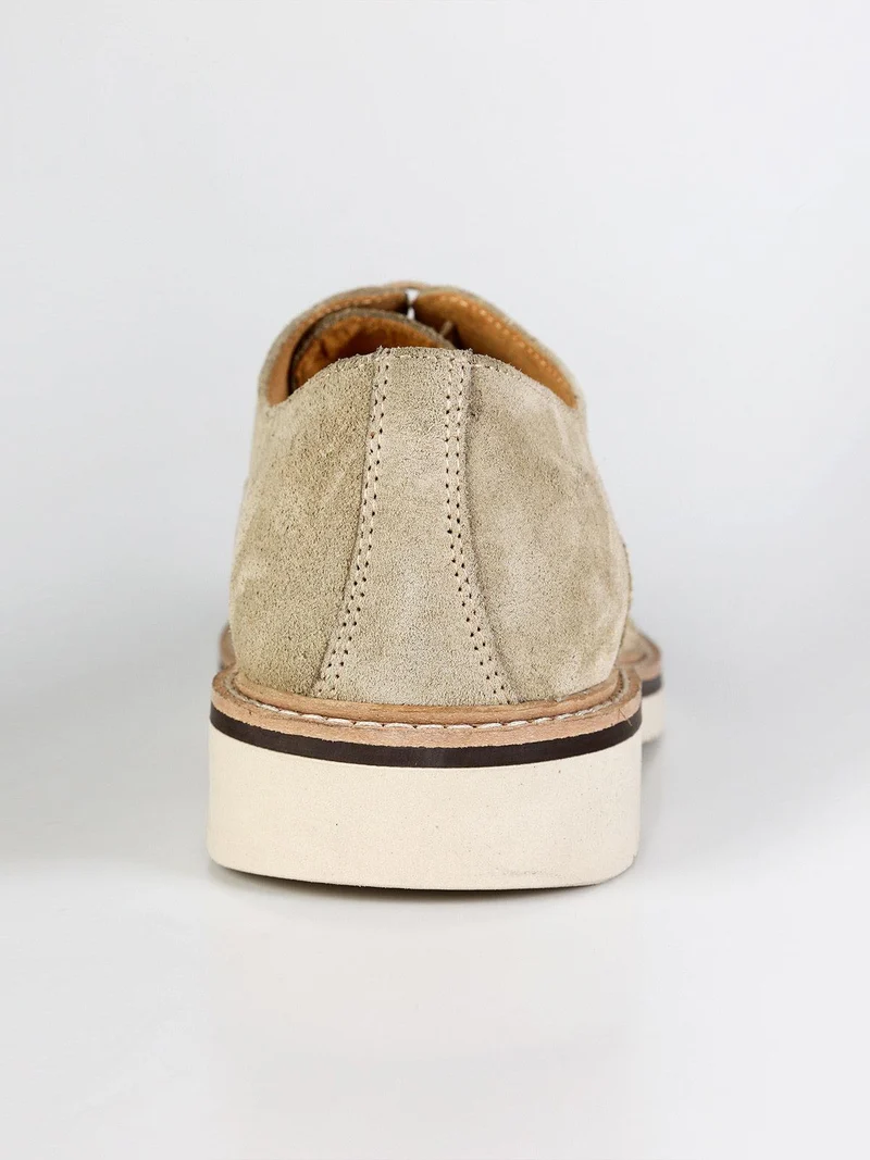 Francesine in camoscio traforate - beige