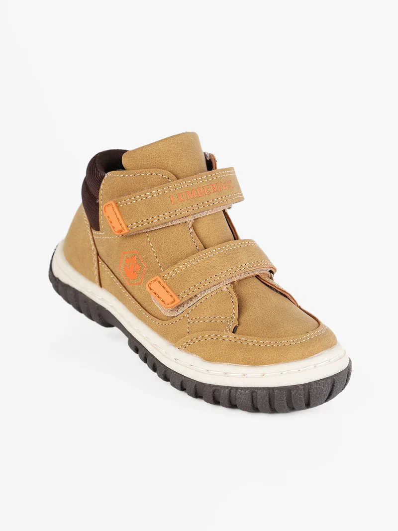 BALOO Sneakers alte da bambino con strappi - cammello