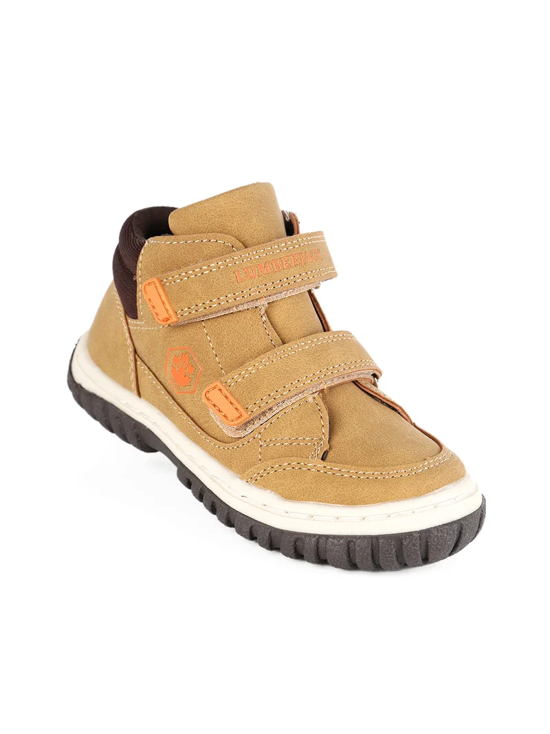 BALOO Sneakers alte da bambino con strappi - cammello