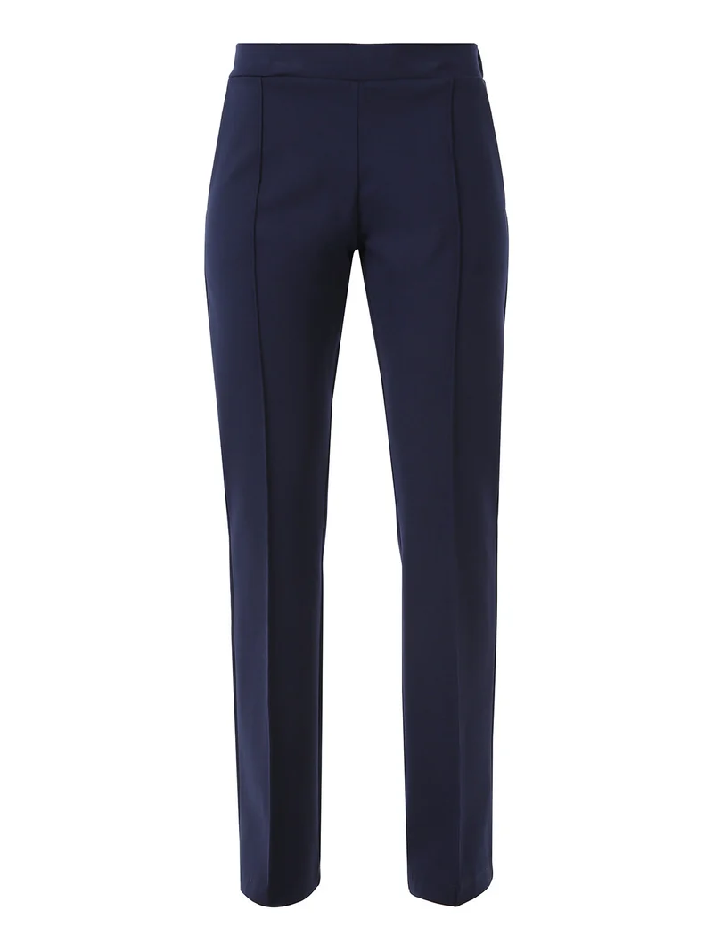 Completo elegante da donna con blazer e pantaloni con finale a zampa - blu