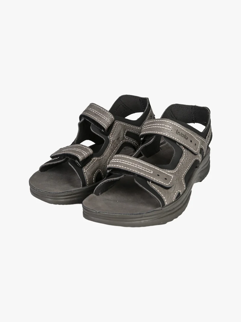 Sandali uomo con cinturini a strappo - grigio
