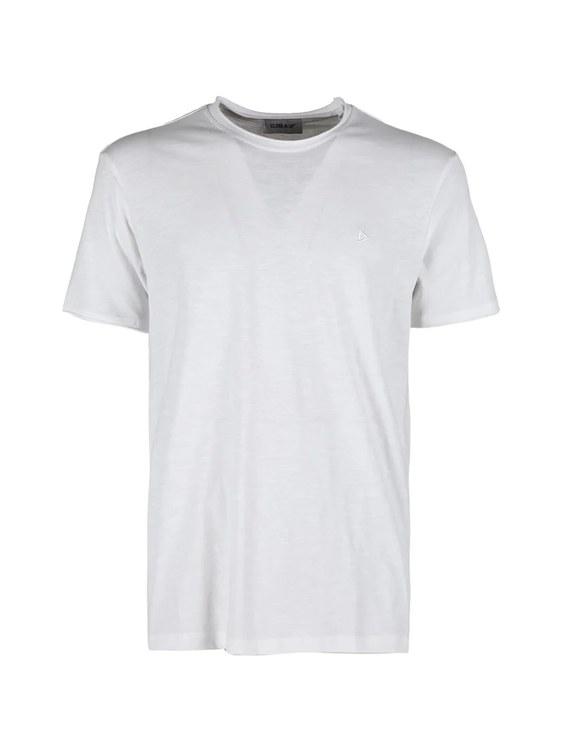 T-shirt da uomo in cotone - bianco