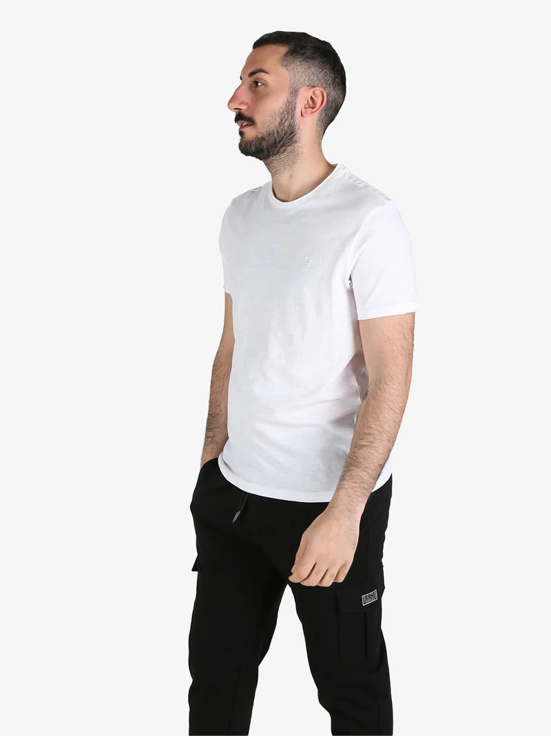 T-shirt da uomo in cotone - bianco
