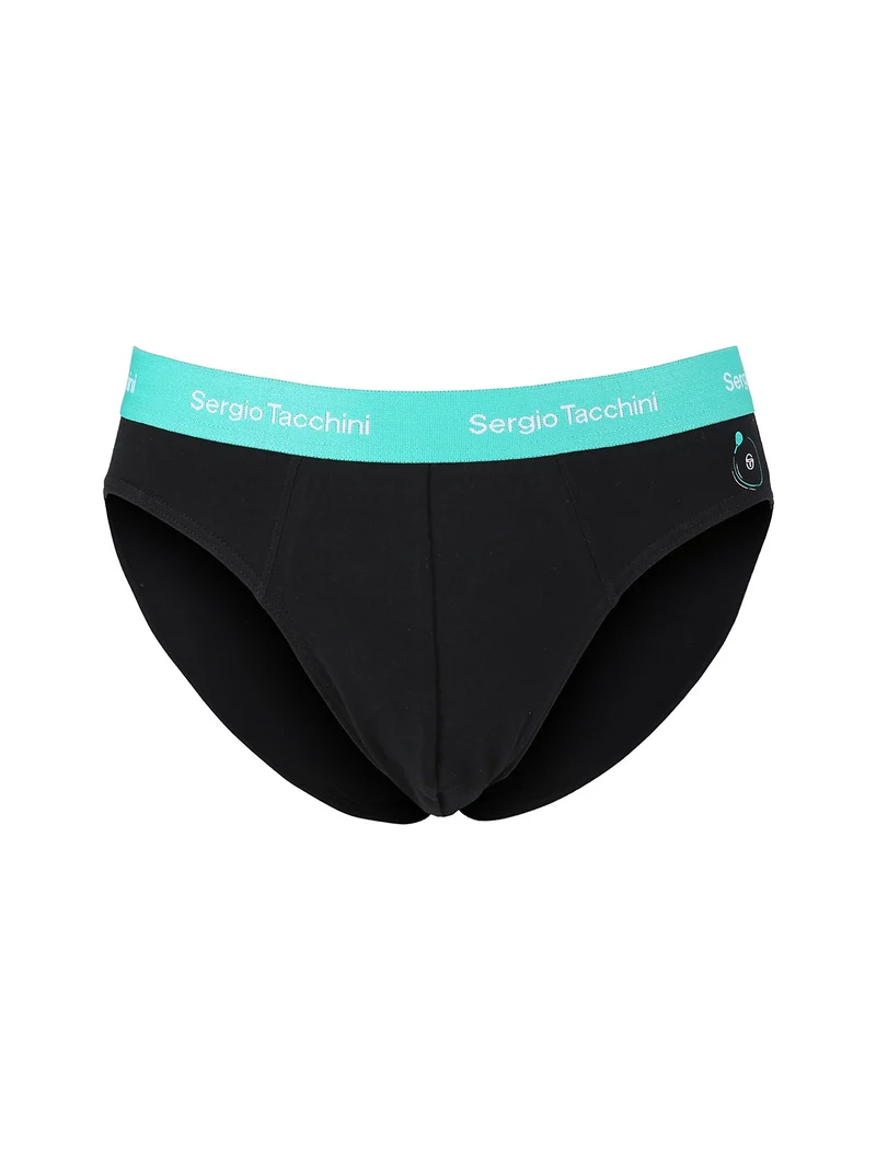 Slip uomo tinta unita in cotone - nero