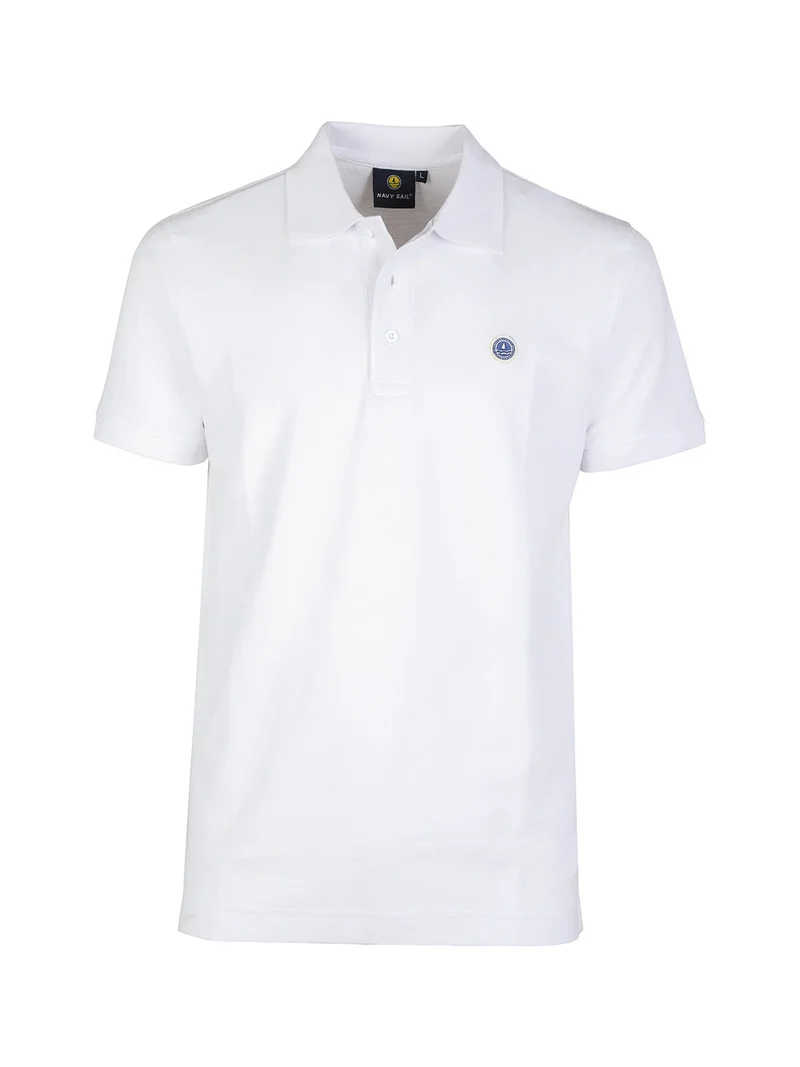 Polo in cotone manica corta uomo - bianco