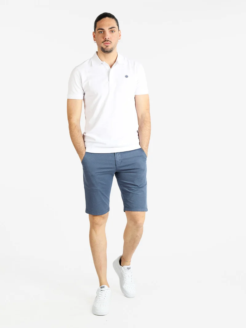 Polo in cotone manica corta uomo - bianco