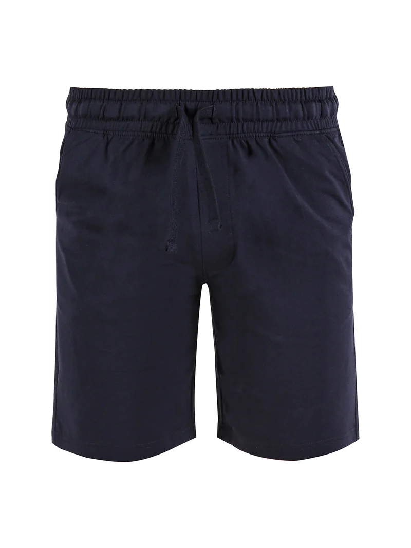 Bermuda da uomo in cotone - blu scuro