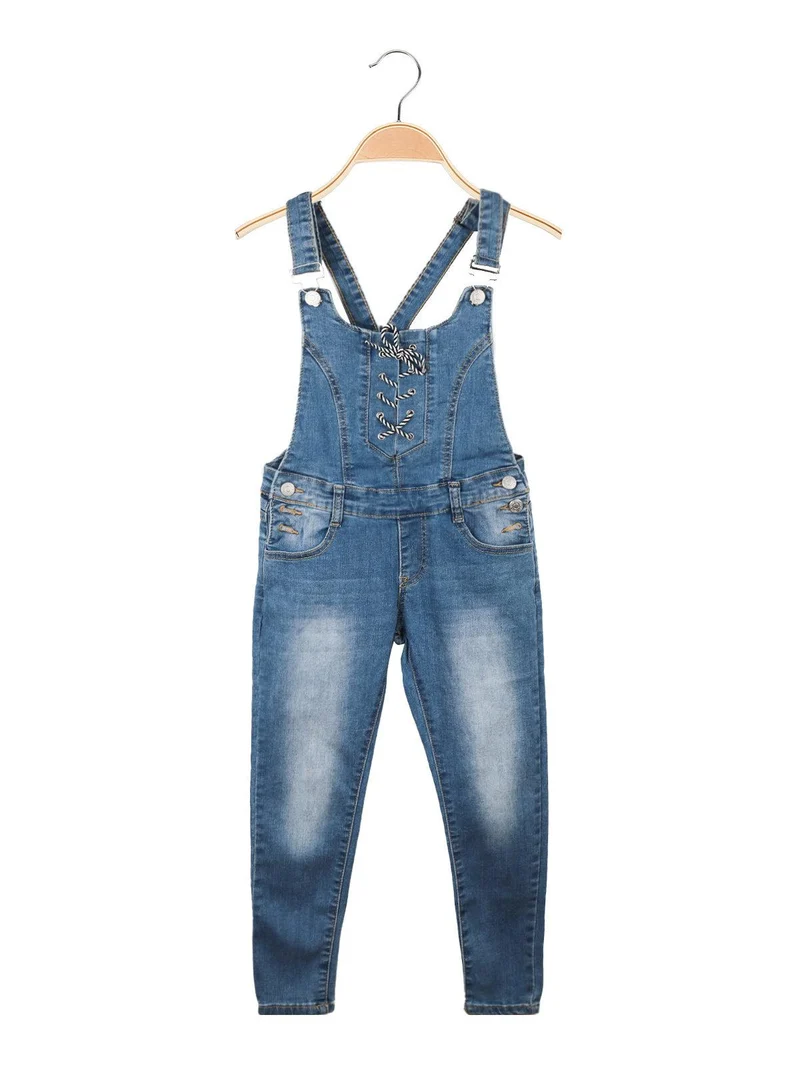 Salopette da bambina in jeans