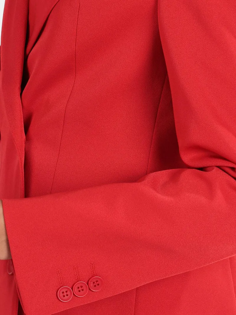 Blazer doppiopetto con bottoni donna - rosso
