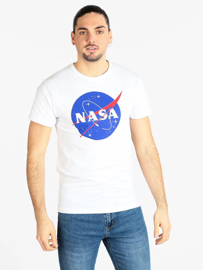 T-shirt manica corta uomo con stampa - bianco