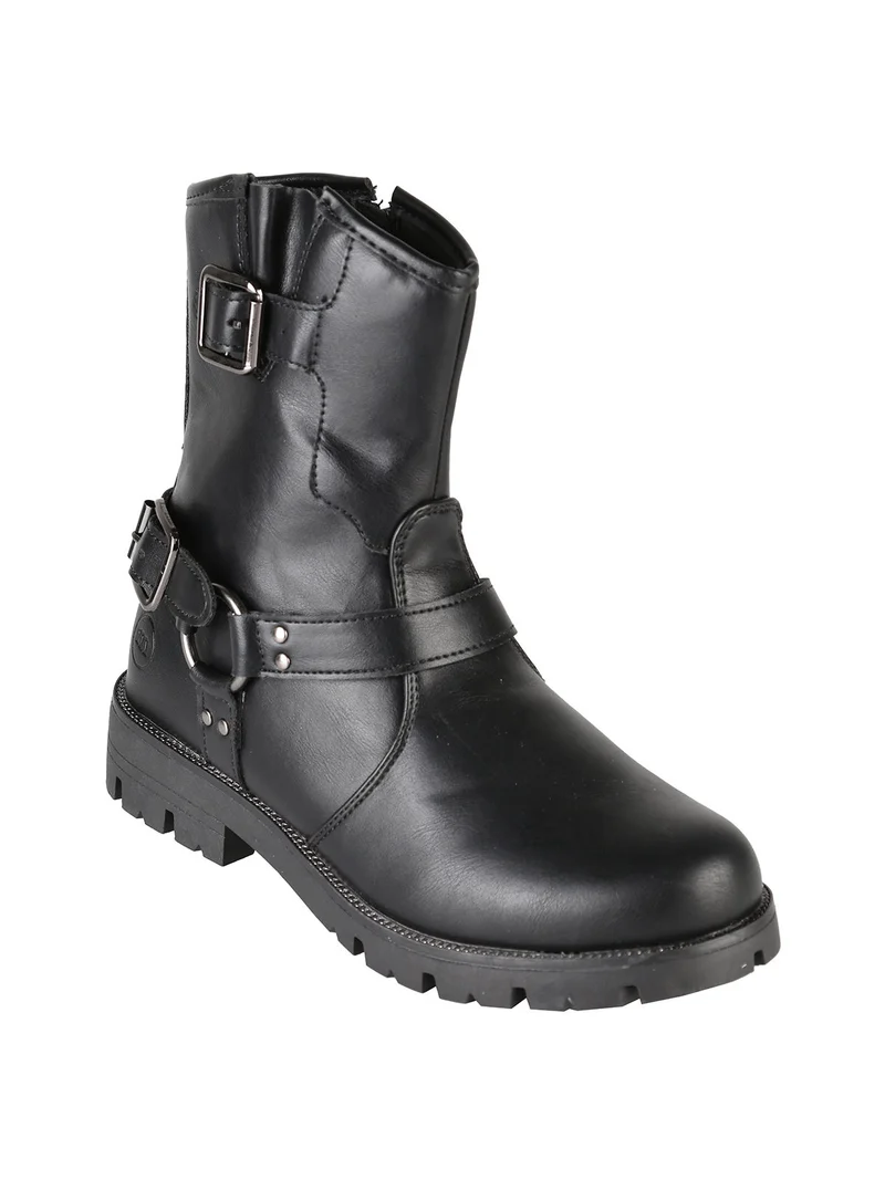 Stivaletti da ragazza con zip - nero
